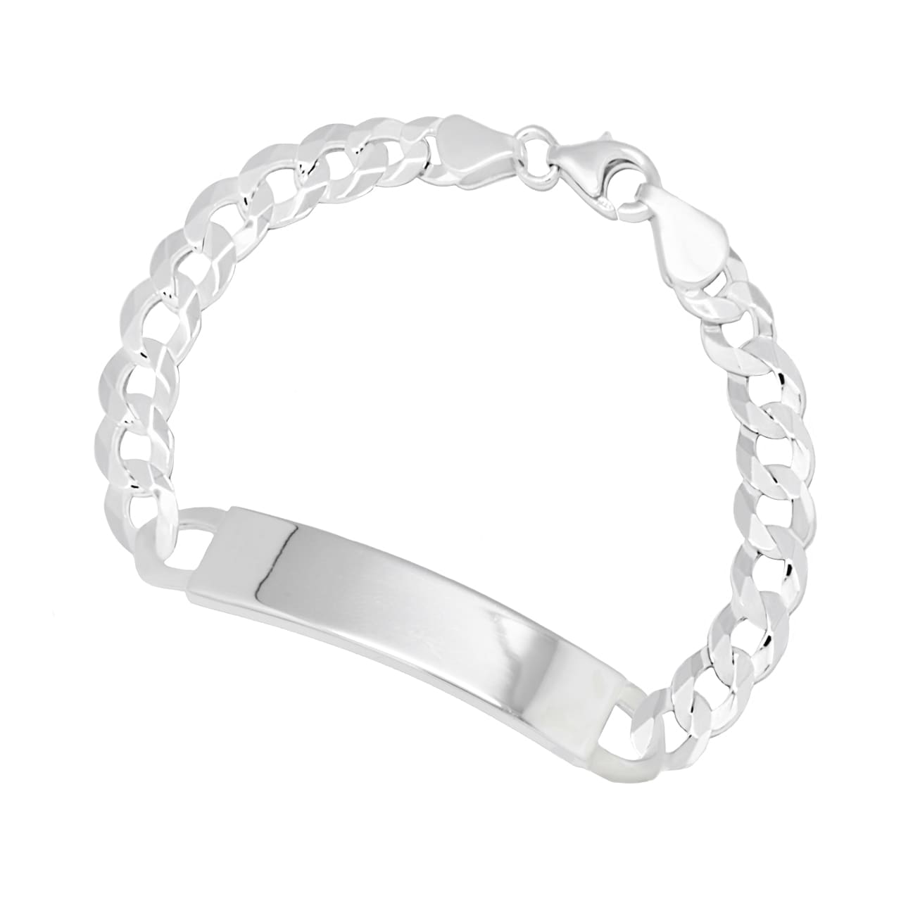 ID-Armband Panzer 10.0 mm, 925 Sterling Silber