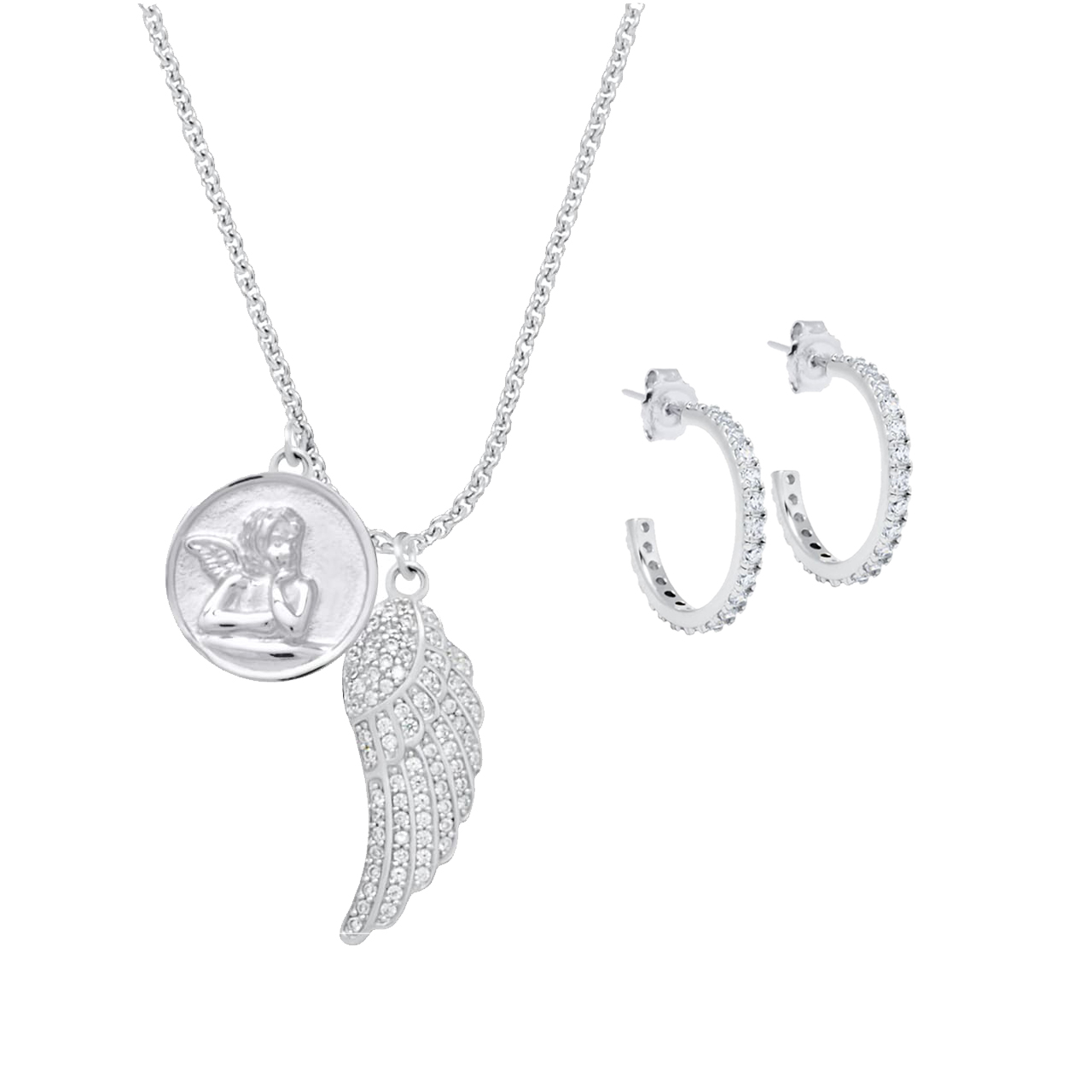 Jewellery Set Angel, 925 Sterling Silver