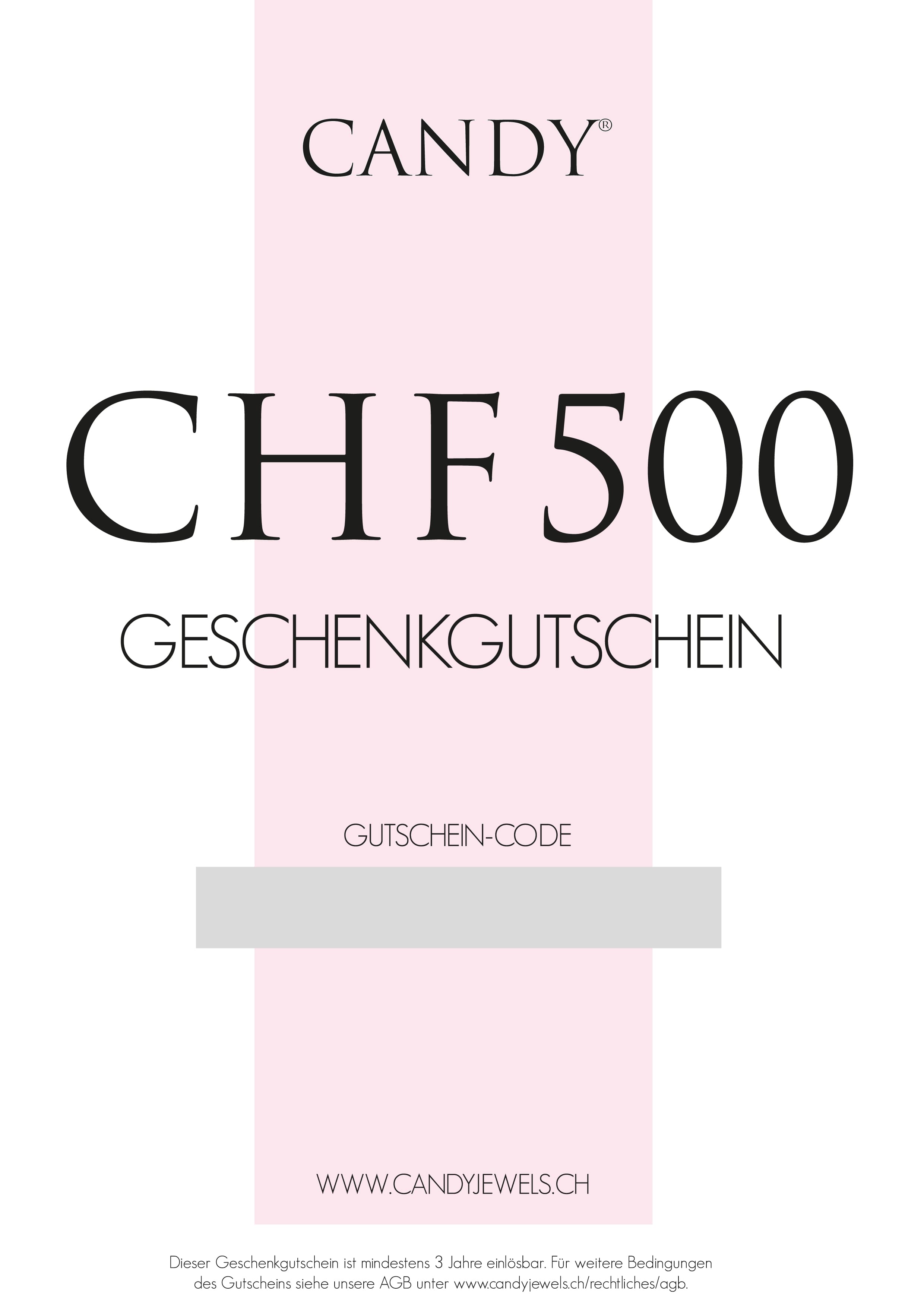 Printable voucher CHF 500