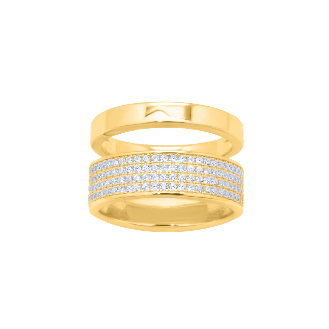 925 Sterling Silver, 18k gold-plated