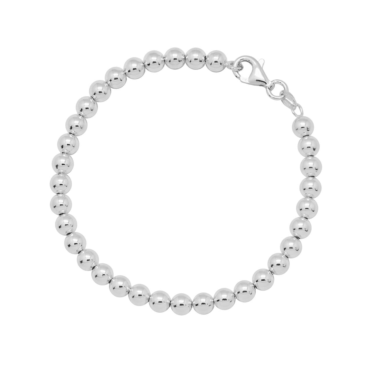 Kugelarmband 5.0 mm Enia, 925 Sterling Silber