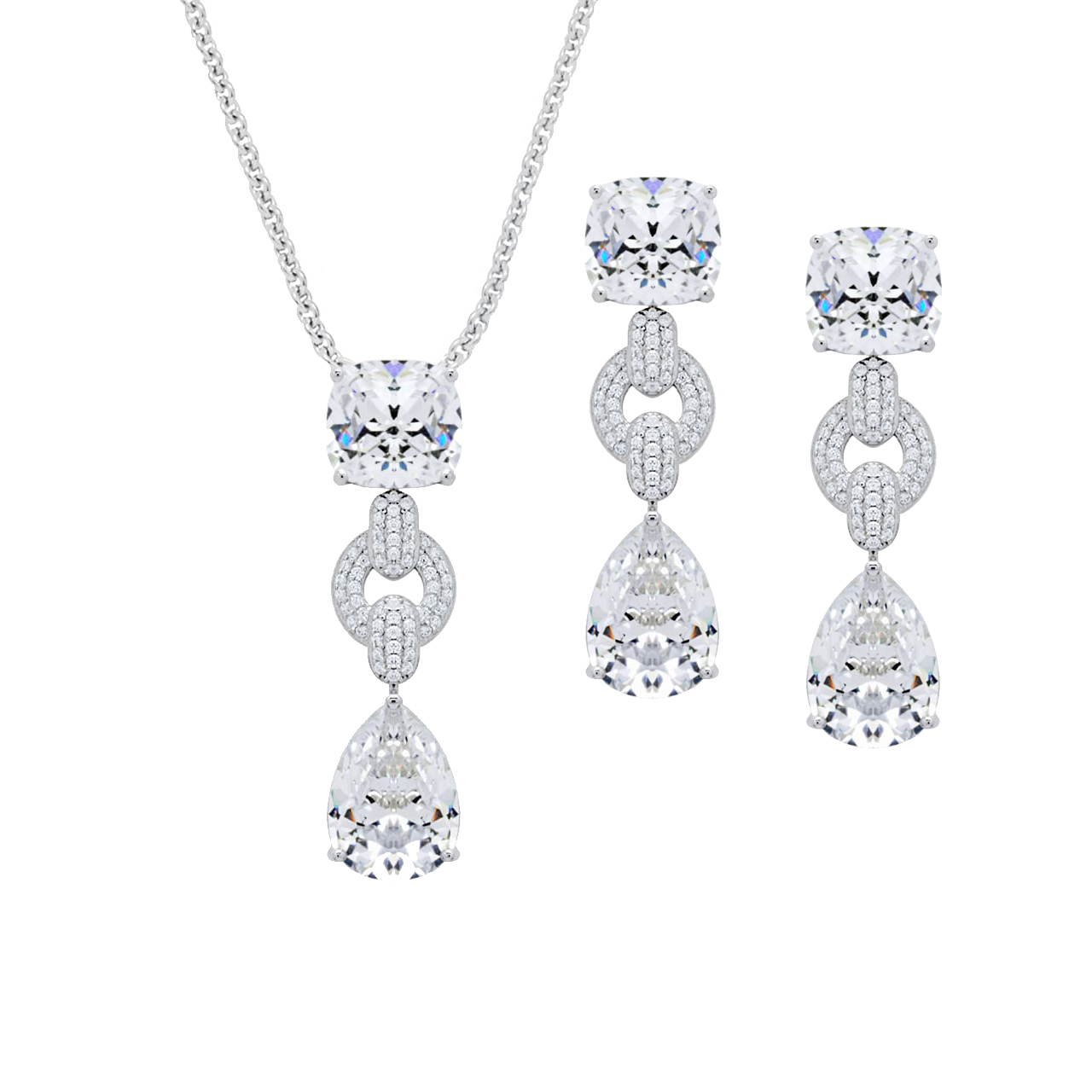 Jewellery Set Riva, 925 Sterling Silver