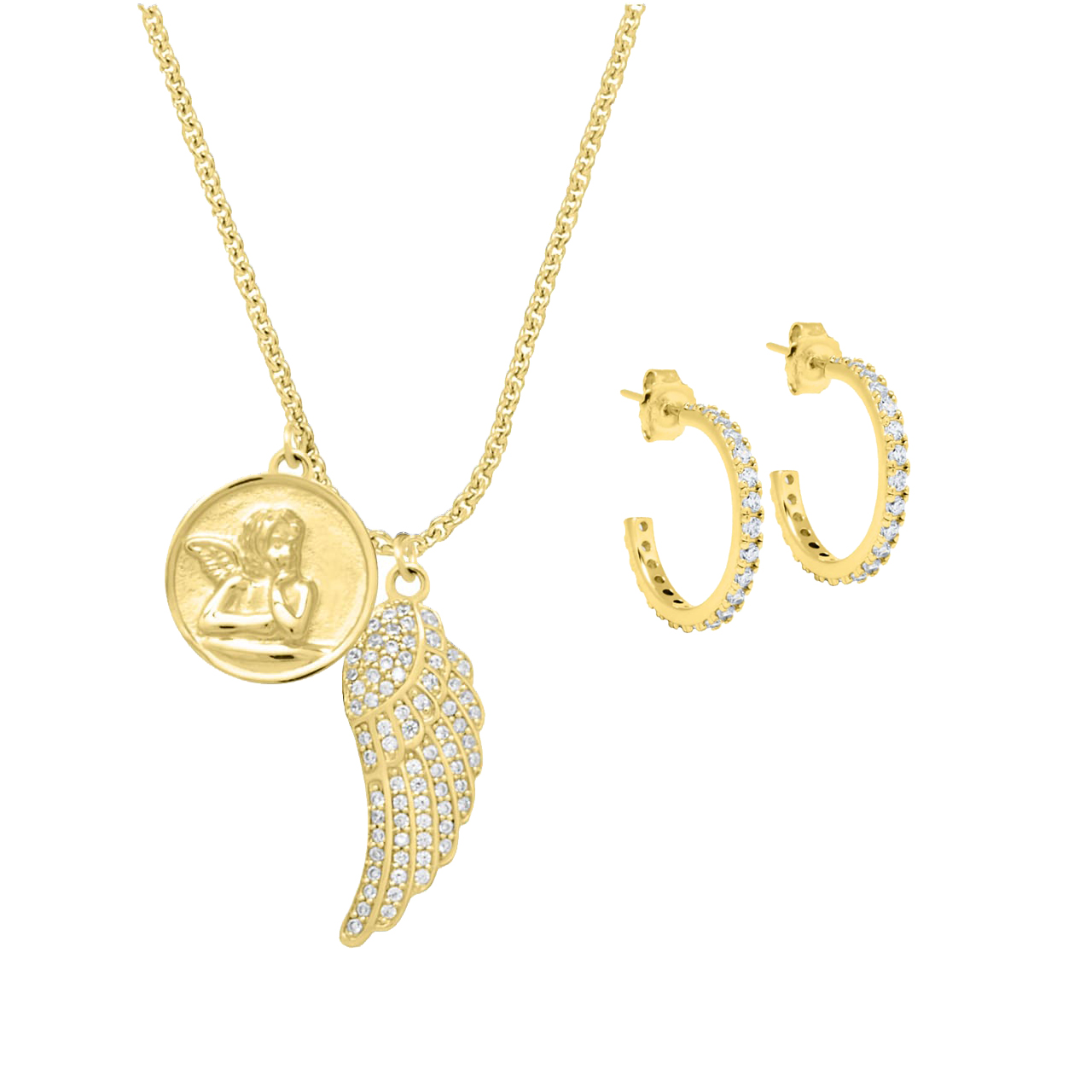 925 Sterling Silver, 18k gold-plated