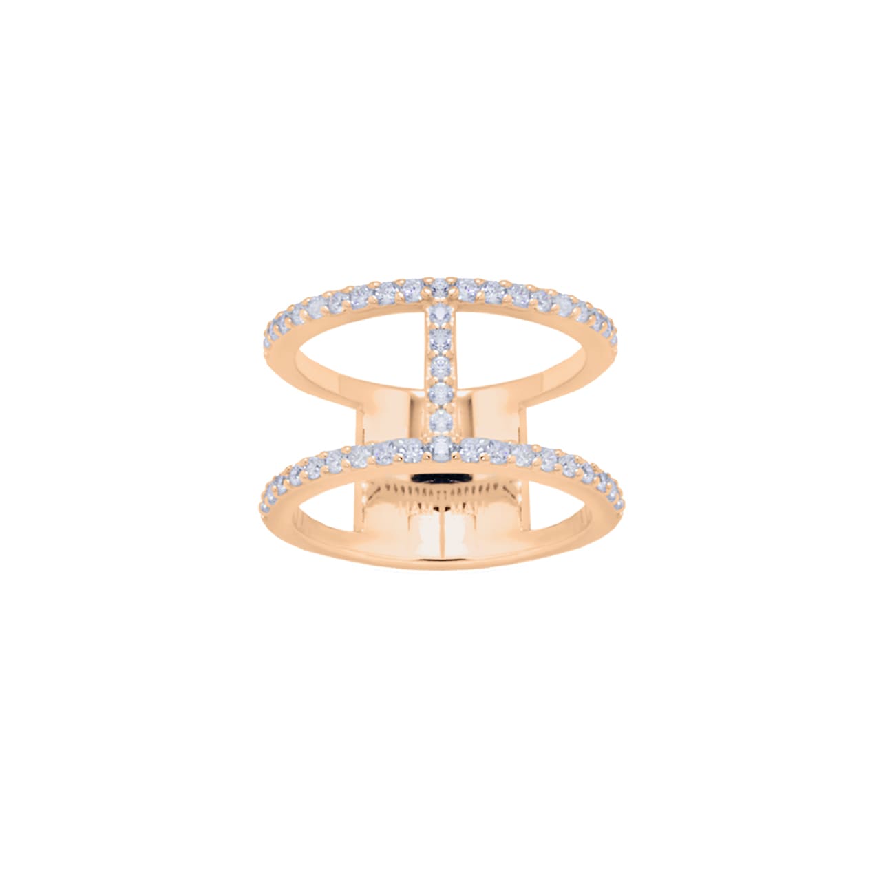 Ring Jara, 925 Sterling Silber, rosévergoldet
