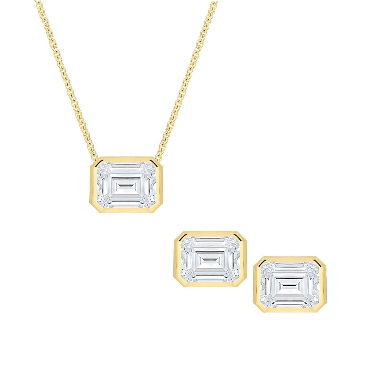 Jewellery Set Camden, 925 Sterling Silver, gold-plated