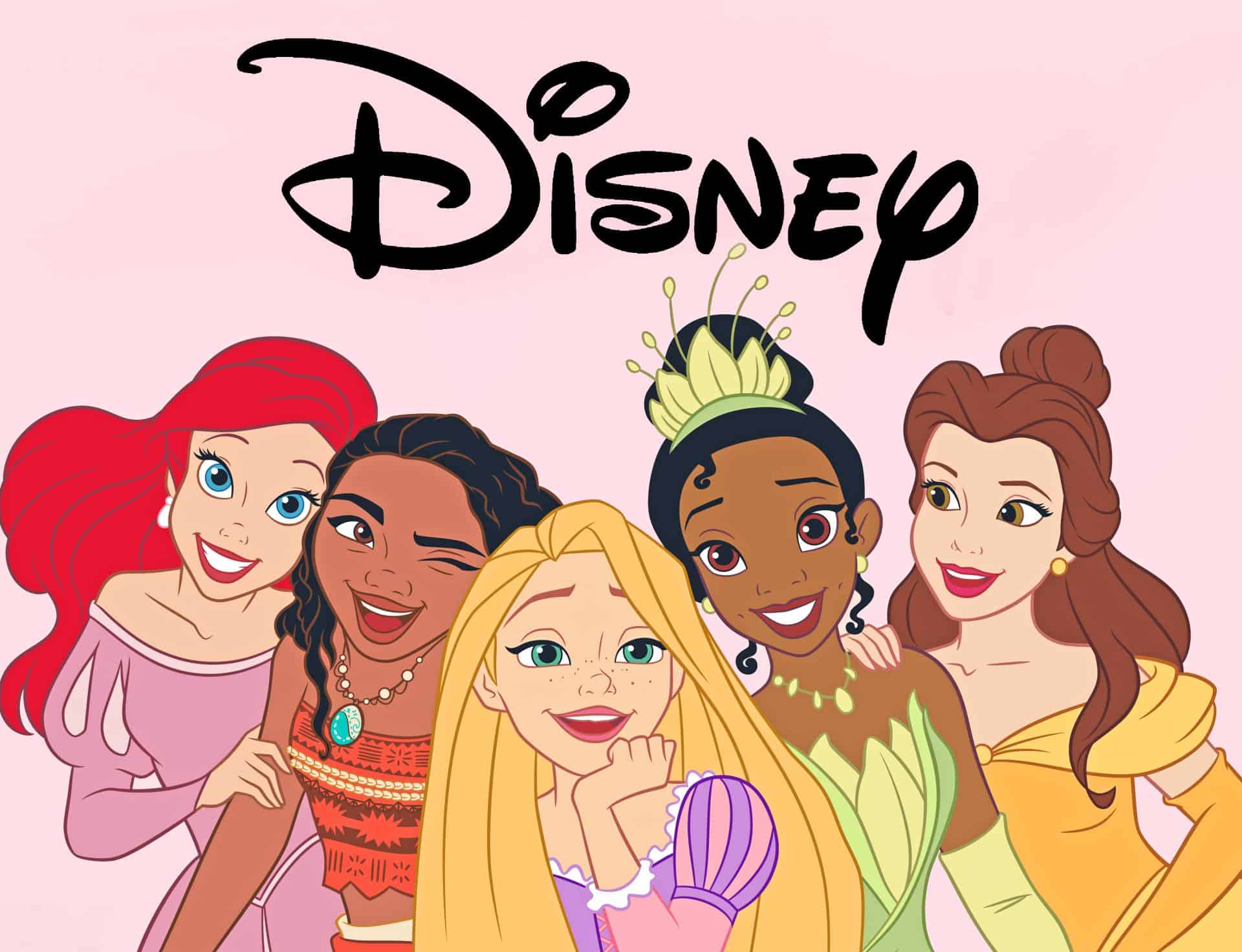 Alle Disney Prinzessinnen auf einem Bild