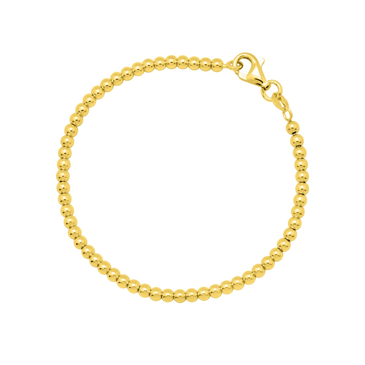 Kugelarmband 3.0 mm Enia, 925 Sterling Silber, vergoldet