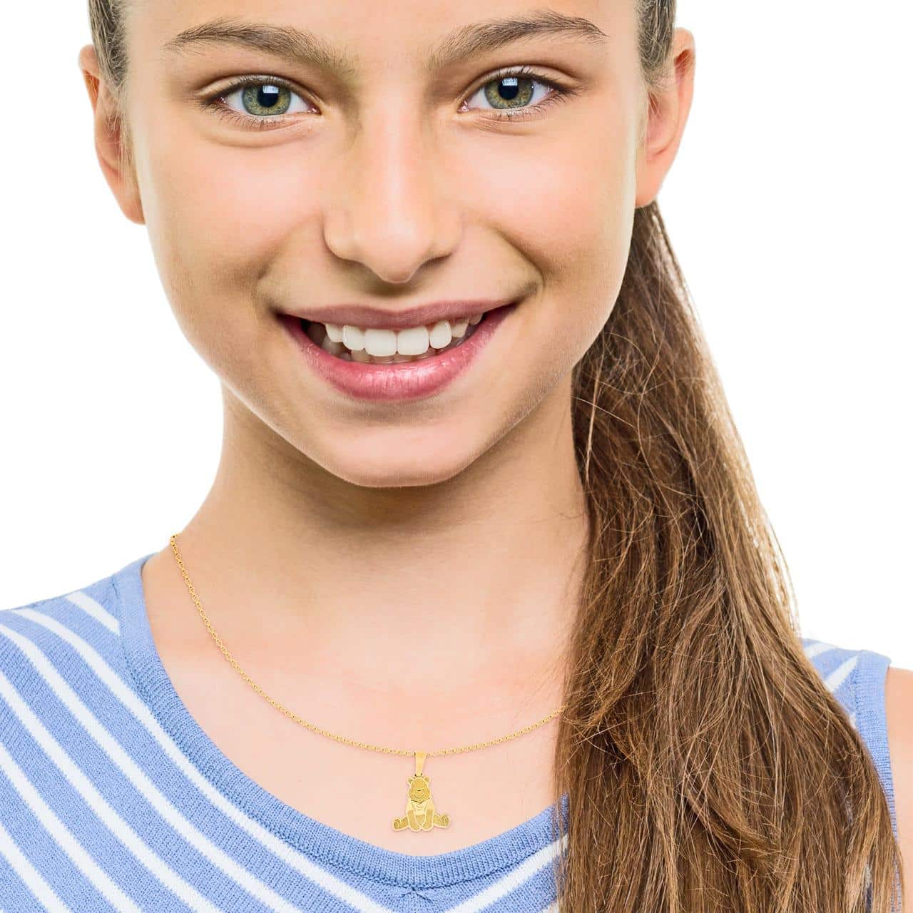 Original Disney Halskette mit Winnie-Puuh-Anhänger aus Gold 9 Karat in Schweizer Online Shop