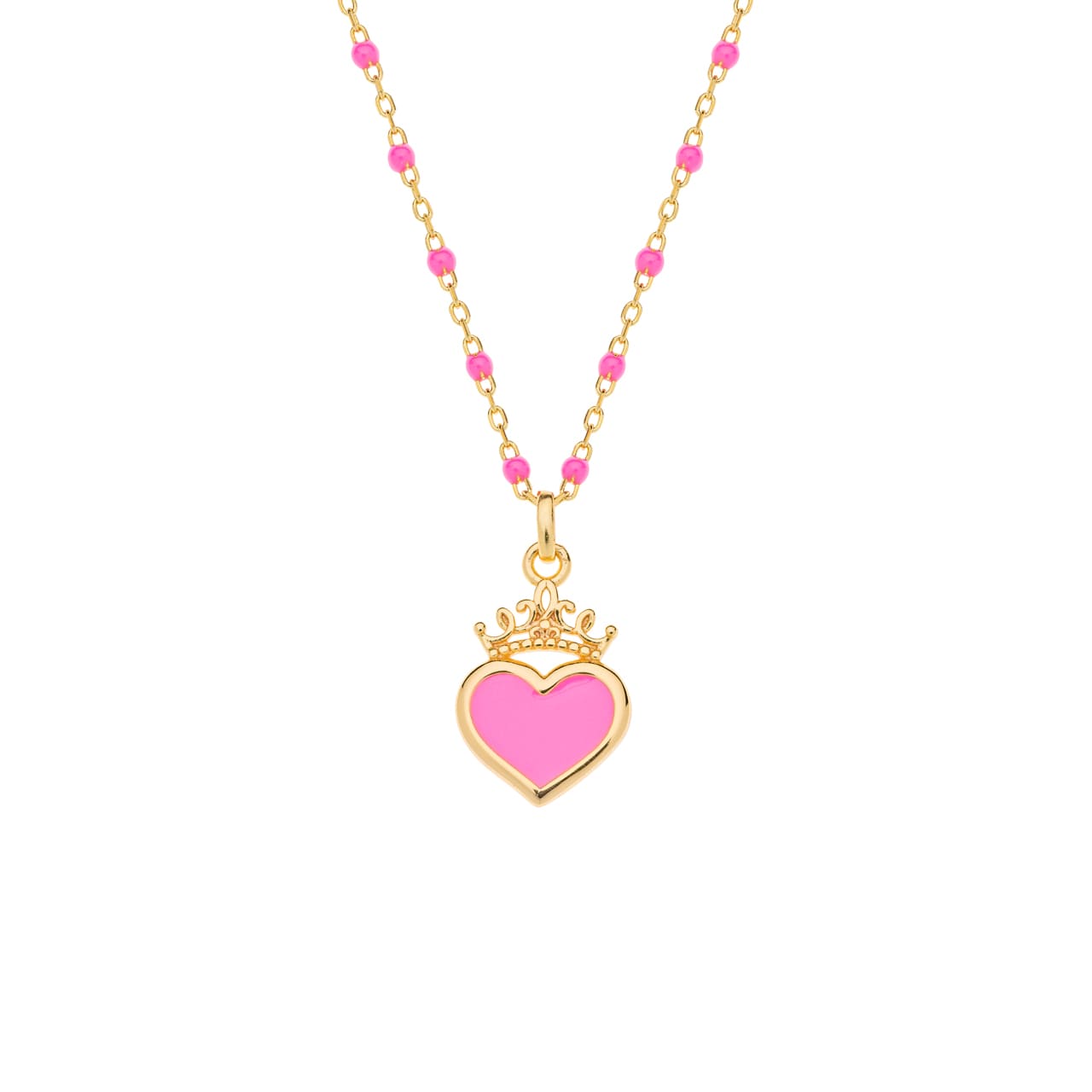 Disney_Halskette_Princess_Herz_Pink_Sterling_Silber_925_vergoldet