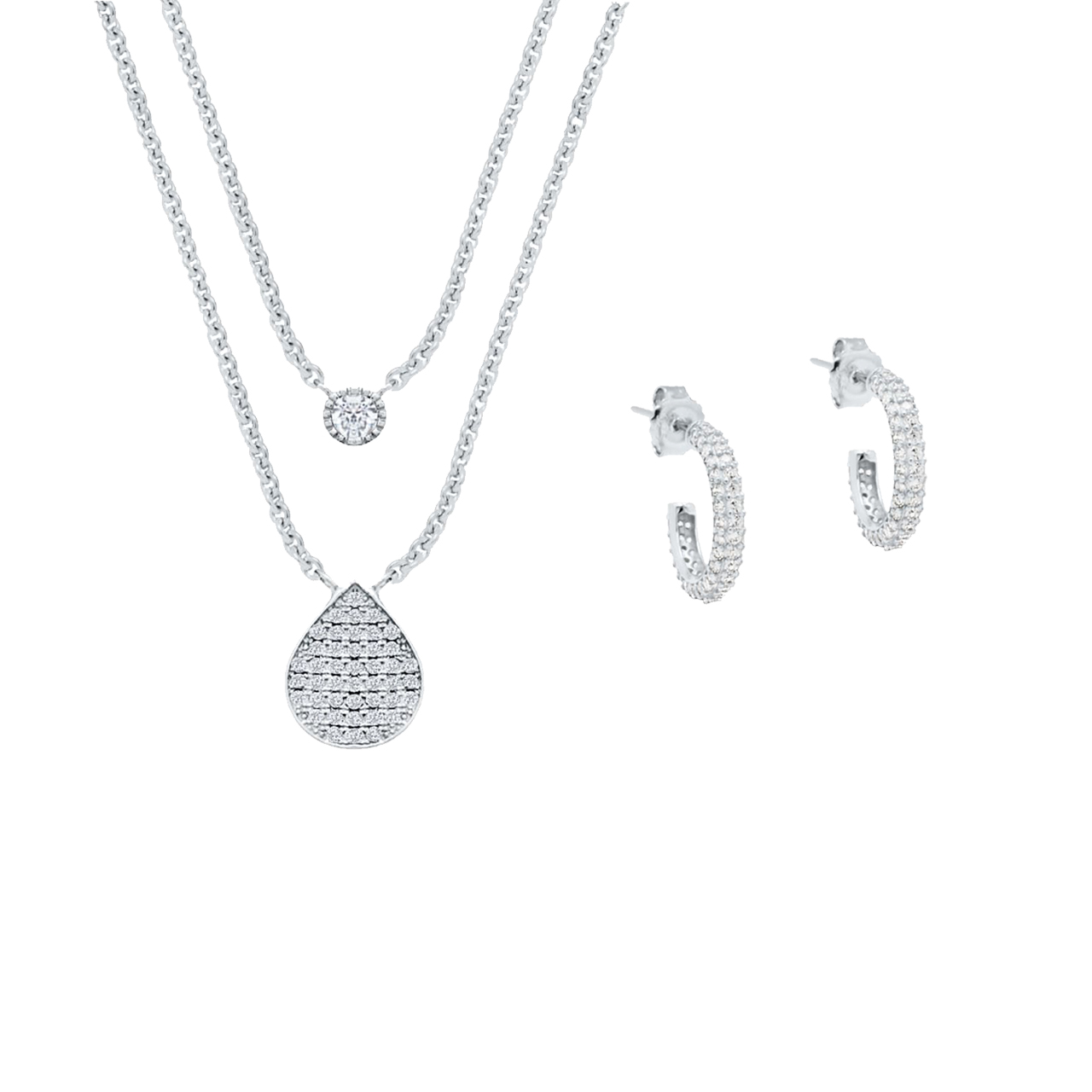 Jewellery Set Avril, 925 Sterling Silver