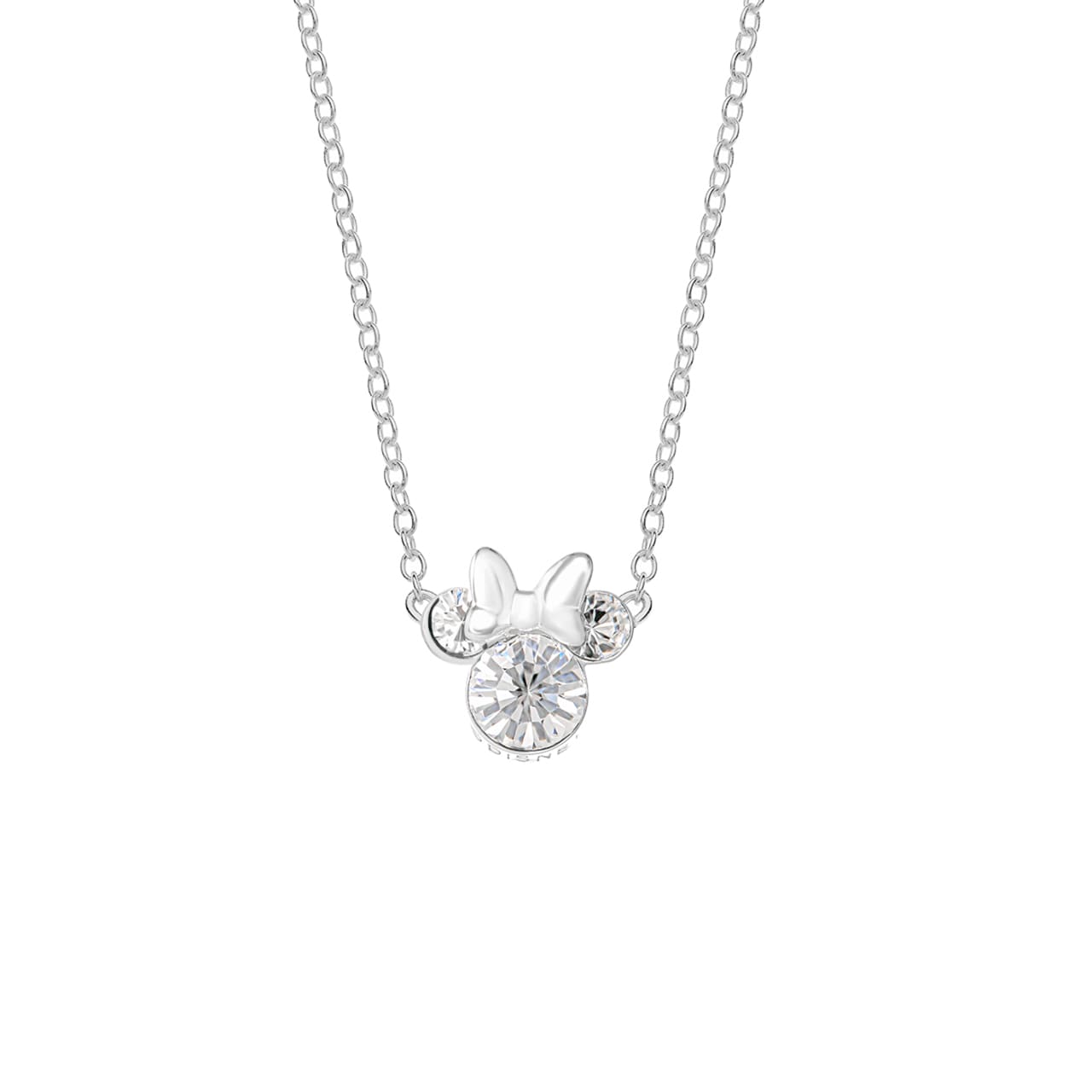 Sterling silver minnie mouse necklace deals