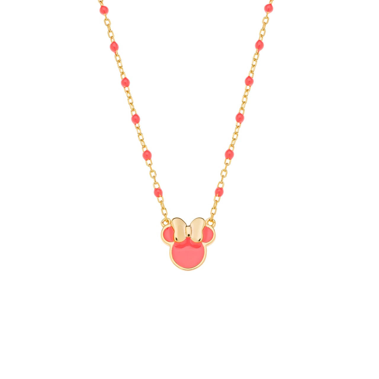 Disney_Halskette_Minnie_Mouse_Korall_Sterling_Silber_925_vergoldet
