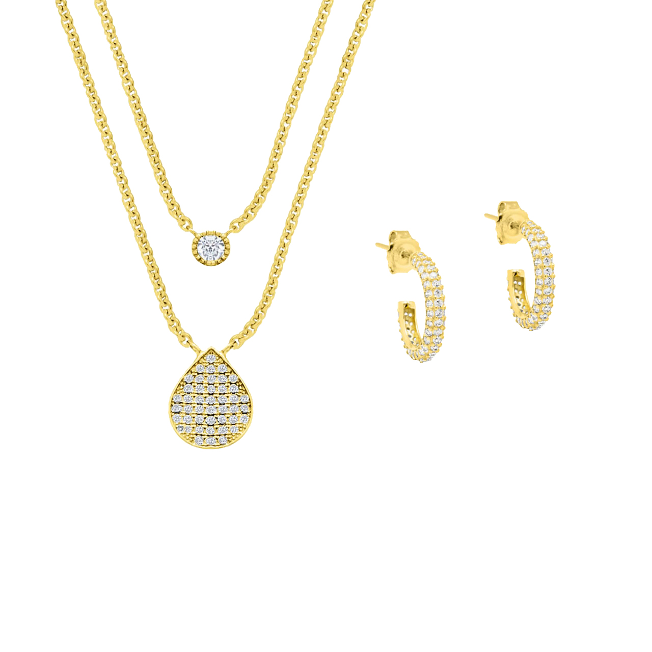 925 Sterling Silver, 18k gold-plated