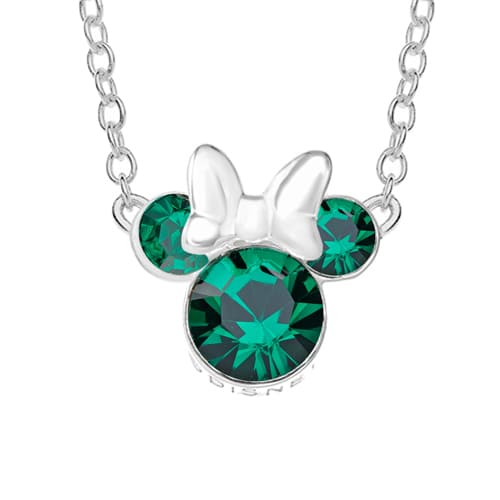 Amazon.com: Disney Little Mermaid Jewelry for Women, Sterling Silver  Necklace with Seashell Shaker Pendant, Green Crystals, 18” Chain :  Clothing, Shoes & Jewelry