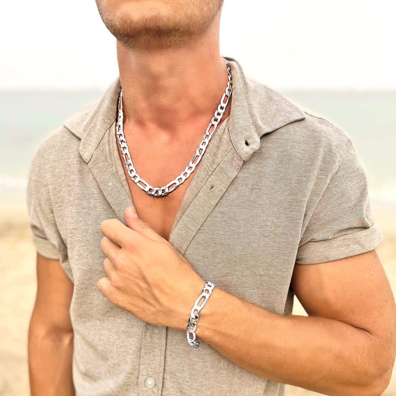 Faszinierend Halskette Silber Mann Bilder