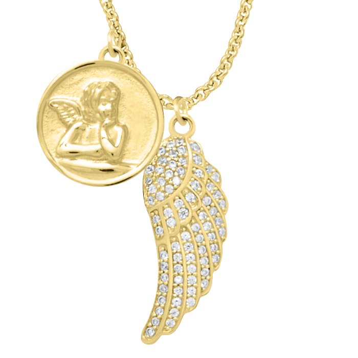 Collana Engelsrufer Con Angelo In Argento Sterling - Ciondolo Cuore Alato Regolabile - Gioiello Portafortuna - 3