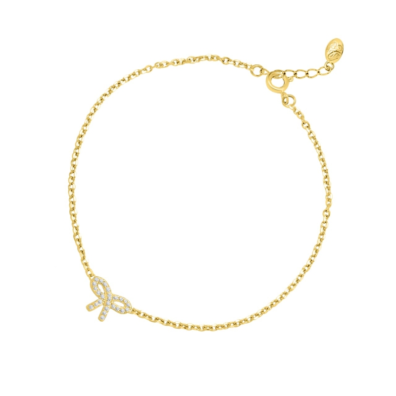 PHNIBIRD Armband Damen 18k Vergoldet - 925 Sterling Silber Layering Armkette Verstellbar